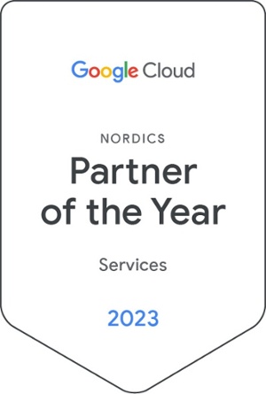 Google Cloud 2023 Partner of the Year Services Nordics